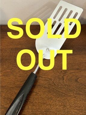 SOLD OUT Vintage Ekco Slotted Spatula 12.5” Long 2.5” Wide Chromium Plated Black